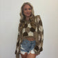 Crochet Mocha Combo Batwing Crop Top