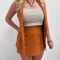 Burnt Orange Sleeveless Business Set