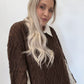 Cocoa and Cream Collared Sweater