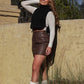 Black Sweater Side Tie Vest