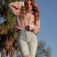 Mocha Soft Striped Sweater
