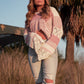 Ivory and Mauve Sweater Top