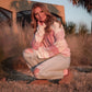 Ivory and Mauve Sweater Top
