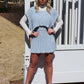 Sky Blue Sweater Set with Side Ties