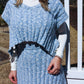 Sky Blue Sweater Set with Side Ties