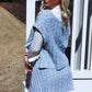 Sky Blue Sweater Set with Side Ties