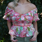 Pink Multi Color Top