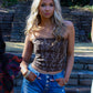 Brown Western Corset Top