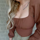 Balloon Sleeve Bodysuit